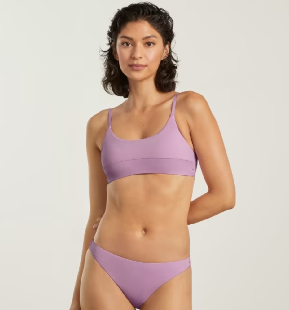 Everlane The Bikini Bottom Lavender Swimsuit Medium NWT